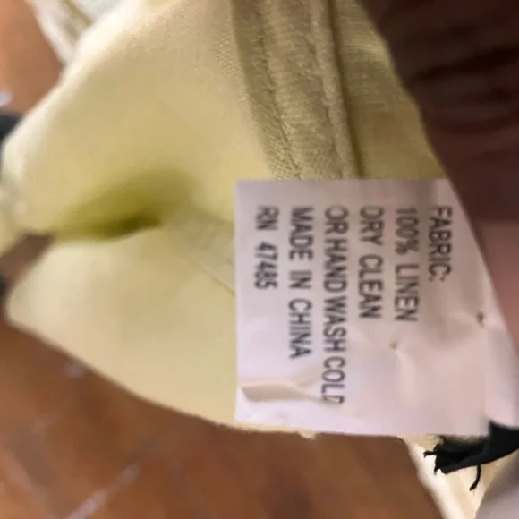 100% yellow linen jackets - Picture 9 of 10